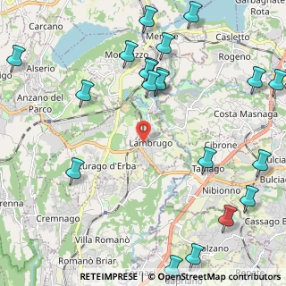 Mappa Via Alessandro Manzoni, 22045 Lambrugo CO, Italia (2.8545)