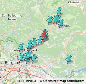 Mappa Via Santissima Trinità, 24021 Albino BG, Italia (6.471)
