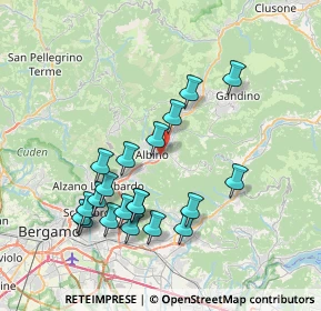 Mappa Via Santissima Trinità, 24021 Albino BG, Italia (7.5125)