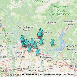 Mappa Via Santissima Trinità, 24021 Albino BG, Italia (10.90643)