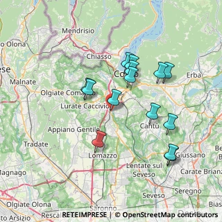 Mappa Via Gorizia, 22073 Fino Mornasco CO, Italia (6.735)