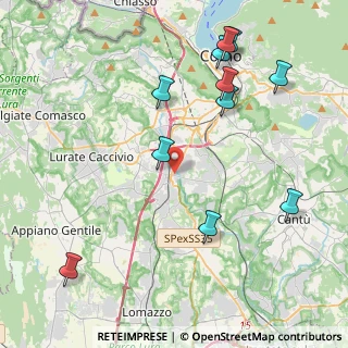 Mappa Via Gorizia, 22073 Fino Mornasco CO, Italia (4.83091)