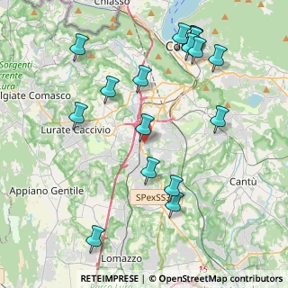 Mappa Via Gorizia, 22073 Fino Mornasco CO, Italia (4.69176)