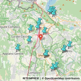 Mappa Via Gorizia, 22073 Fino Mornasco CO, Italia (4.57563)