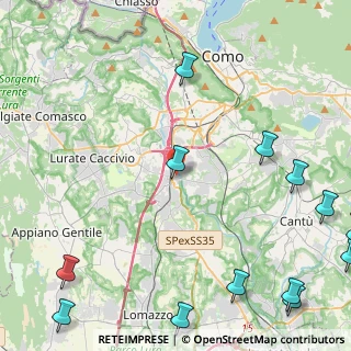 Mappa Via Gorizia, 22073 Fino Mornasco CO, Italia (7.11357)