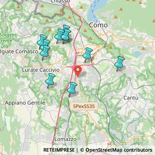 Mappa Via Gorizia, 22073 Fino Mornasco CO, Italia (3.88909)