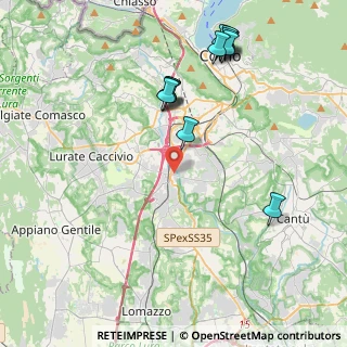 Mappa Via Gorizia, 22073 Fino Mornasco CO, Italia (4.52083)
