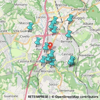 Mappa Via Gorizia, 22073 Fino Mornasco CO, Italia (1.645)