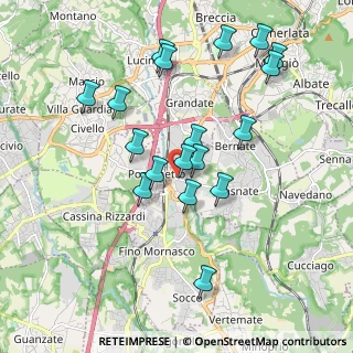 Mappa Via Gorizia, 22073 Fino Mornasco CO, Italia (1.85167)
