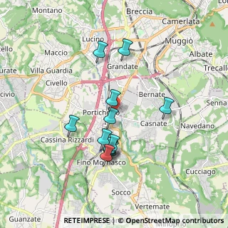Mappa Via Gorizia, 22073 Fino Mornasco CO, Italia (1.58583)