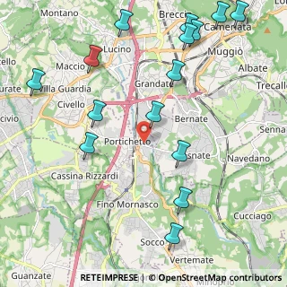 Mappa Via Gorizia, 22073 Fino Mornasco CO, Italia (2.652)