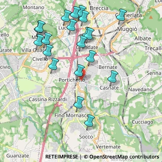 Mappa Via Gorizia, 22073 Fino Mornasco CO, Italia (2.321)