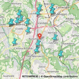 Mappa Via Gorizia, 22073 Fino Mornasco CO, Italia (2.58824)