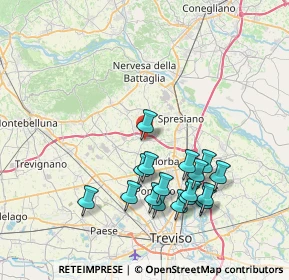 Mappa Piazza della Vittoria, 31050 Povegliano TV, Italia (7.60941)