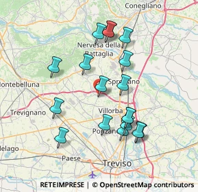 Mappa Piazza della Vittoria, 31050 Povegliano TV, Italia (6.95833)