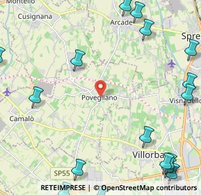 Mappa Piazza della Vittoria, 31050 Povegliano TV, Italia (3.589)