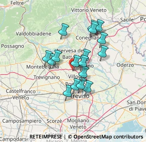 Mappa Piazza della Vittoria, 31050 Povegliano TV, Italia (10.54294)