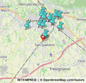 Mappa Via S. Gaetano, 31044 Montebelluna TV, Italia (1.57154)