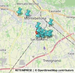 Mappa Via S. Gaetano, 31044 Montebelluna TV, Italia (1.04364)