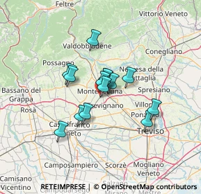 Mappa Via S. Gaetano, 31044 Montebelluna TV, Italia (9.12643)