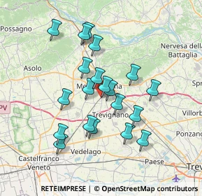 Mappa Via S. Gaetano, 31044 Montebelluna TV, Italia (6.248)