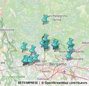 Mappa Strada Statale, 24018 Villa d'Almè BG, Italia (6.58444)
