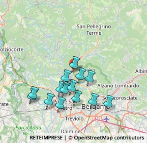 Mappa Strada Statale, 24018 Villa d'Almè BG, Italia (6.92357)