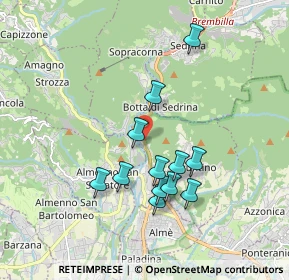 Mappa Strada Statale, 24018 Villa d'Almè BG, Italia (1.61667)