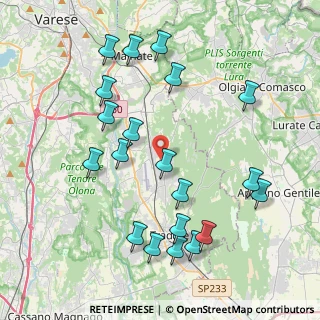 Mappa Via Cervino, 21040 Venegono Superiore VA, Italia (4.393)