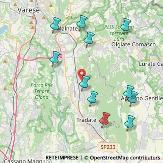 Mappa Via Cervino, 21040 Venegono Superiore VA, Italia (4.70909)