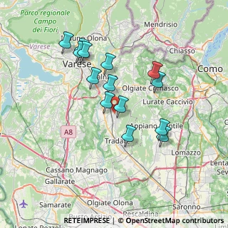 Mappa Via Cervino, 21040 Venegono Superiore VA, Italia (6.50929)