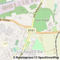 Mapa Lurago d'Erba