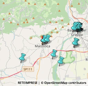 Mappa Callesello Delle Monache, 36063 Marostica VI, Italia (4.5735)