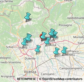 Mappa Via Beato Lorenzino, 36063 Marostica VI, Italia (10.305)