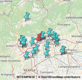 Mappa Via Beato Lorenzino, 36063 Marostica VI, Italia (11.7095)