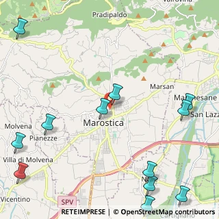 Mappa Via Beato Lorenzino, 36063 Marostica VI, Italia (3.20333)