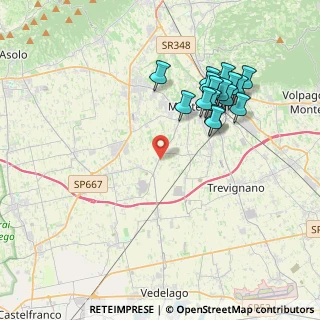 Mappa Via San Rocco, 31044 Montebelluna TV, Italia (3.86563)