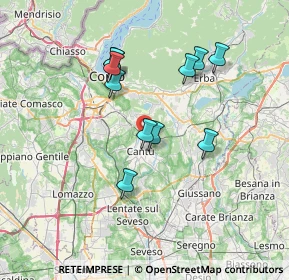 Mappa Via Cervino, 22063 Cantù CO, Italia (6.31364)