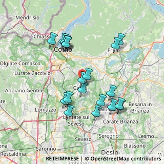 Mappa Via Cervino, 22063 Cantù CO, Italia (7.232)