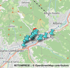 Mappa Via Piazzo, 24027 Nembro BG, Italia (1.115)