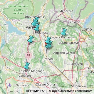 Mappa 21040 Venegono Superiore VA, Italia (6.08545)