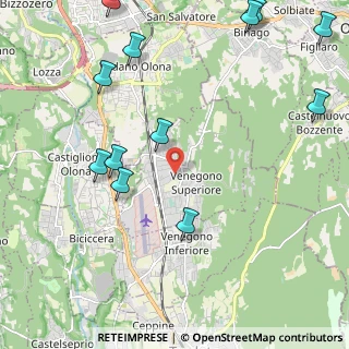 Mappa 21040 Venegono Superiore VA, Italia (2.77417)