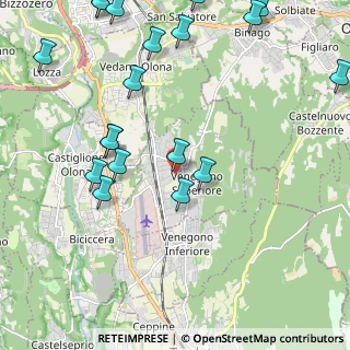Mappa 21040 Venegono Superiore VA, Italia (2.72368)
