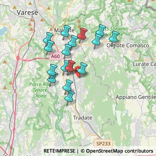 Mappa 21040 Venegono Superiore VA, Italia (3.06706)