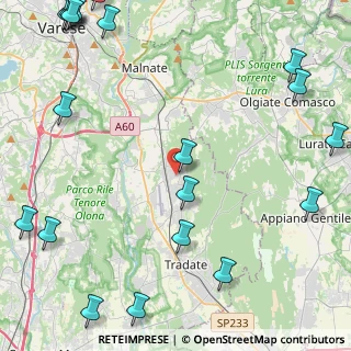Mappa 21040 Venegono Superiore VA, Italia (6.9295)