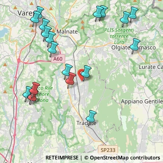 Mappa 21040 Venegono Superiore VA, Italia (5.38789)