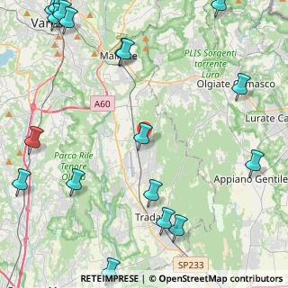 Mappa 21040 Venegono Superiore VA, Italia (6.8595)