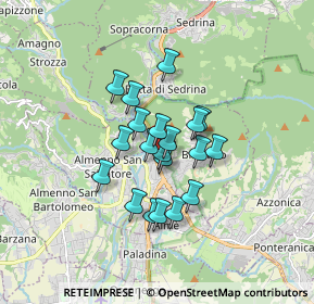 Mappa Via Ventolosa, 24018 Villa d'Almè BG, Italia (1.176)