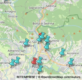 Mappa Via Ventolosa, 24018 Villa d'Almè BG, Italia (2.50571)