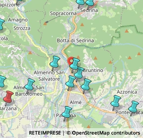 Mappa Via Ventolosa, 24018 Villa d'Almè BG, Italia (2.76733)